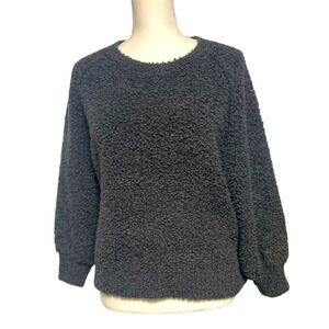 Peyton Jensen Cropped Teddy Bear Cozy Sweater Women's Medium